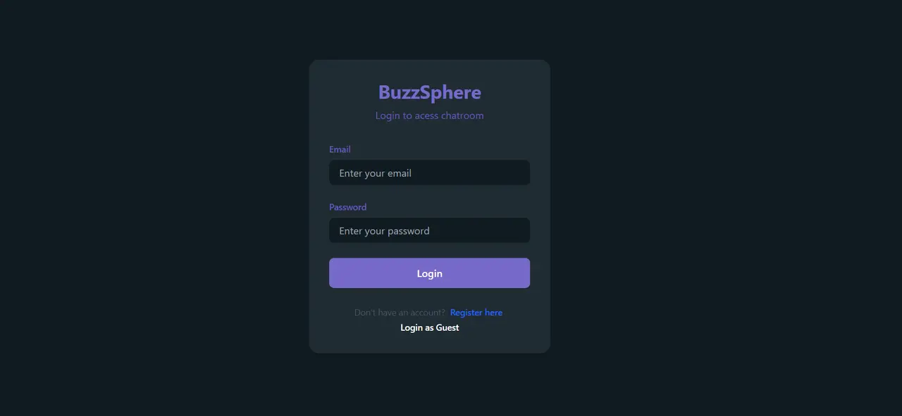 BuzzShpher: Realtime Chatroom wihout backend screenshot