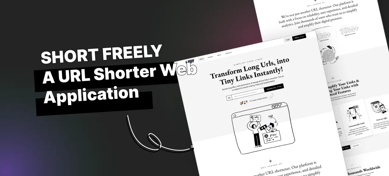 Short Freely - a URL shortener screenshot